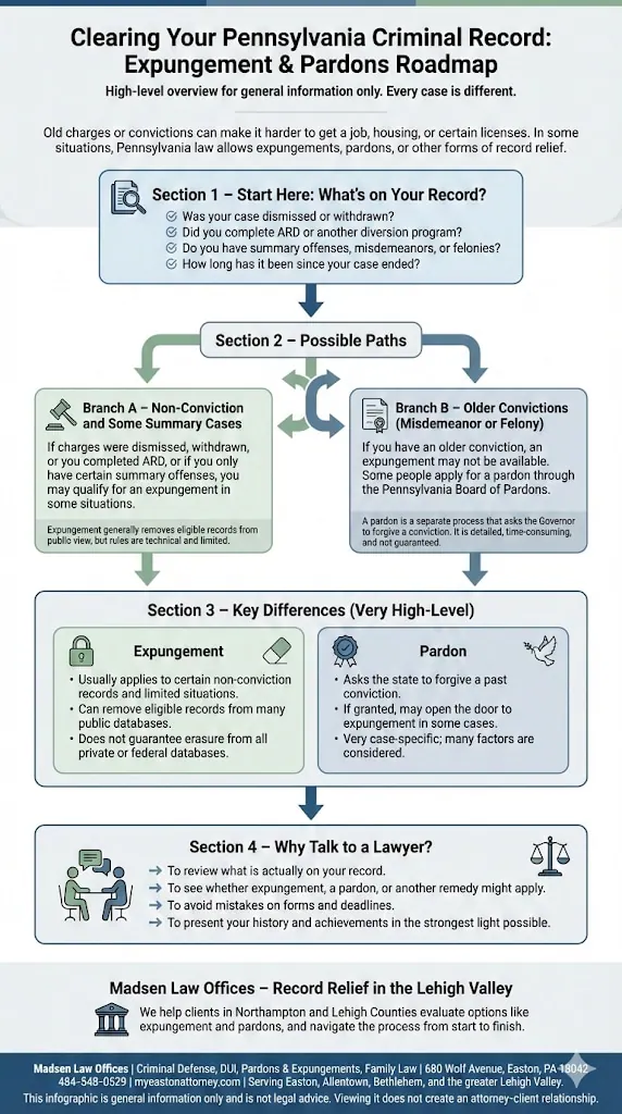 Roadmap for Pennsylvania criminal-record clearing through expungement or pardon